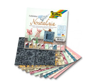 Набір паперу для орігамі Folia Nostalgia, 15х15 см, 80 гр., 50 аркушів