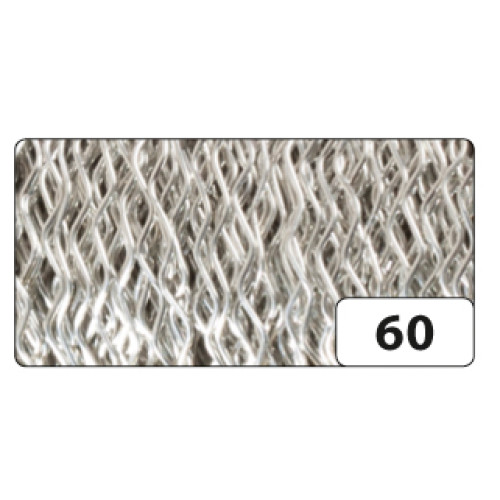 Декоративная проволка Folia 0,3 мм х 60 м, Bouillion Thread, №60 Silver Серебро