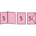 Заготівля для листівок з конвертом Folia прямокутна, 10,5x15 см №26Light pink Світло-рожевий