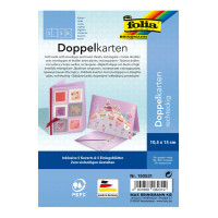Заготовка для открыток с конвертом Folia прямоугольная, 10,5x15 см, №31 Lilac Лиловый