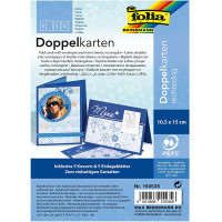 Заготовка для открыток с конвертом Folia прямоугольная, 10,5x15 см. №35 Royal blue Темно-синий