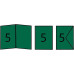 Заготовка для открыток с конвертом Folia прямоугольная, 10,5x15 см, №58 Fir green Темно-зеленый