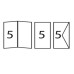 Заготовка для листівок з конвертом Folia прямокутна, 10,5x21 см №00 White Білий
