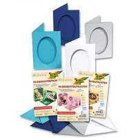 Заготівля для конверта Folia квадратна 13,5x13,5 см, №35 Royal blue Темно-синій