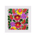 Алмазная мозаика Цветочный орнамент красный, 30х30 см на подрамнике SANTI