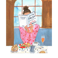 Алмазна мозаїка SANTI Парижанка 30*40см на підрамнику