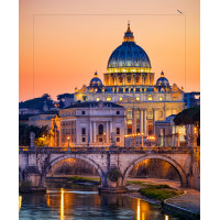 Алмазна мозаїка SANTI Вечірній Ватикан 40х50см на підрамнику Алмазна мозаїка SANTI Вечірній Ватикан 40х50см на підрамнику