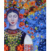 Алмазна мозаїка SANTI Чарівна Українка 40*50см на підрамнику
