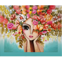Алмазна мозаїка SANTI Квітуча краса 40*50см на підрамнику