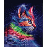 Алмазна мозаїка SANTI Modern cat 40х50см на підрамнику