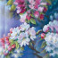 Алмазная мозаика Вишневое цветение, 40х40 см на подрамнике SANTI