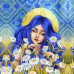 Алмазная мозаика SANTI Украинка с ромашками 40*40см на подрамнике ©pollypop92