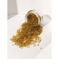 Стеклянная крошка для картин и декора, 2-3 мм Коричневая, 150 грам