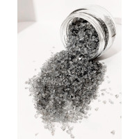 Стеклянная крошка для картин и декора, 2-3 мм Серебро, 150 грам