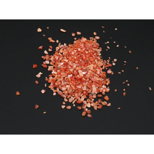 Полированный натуральный камень для декора, оранжевый, 100 г