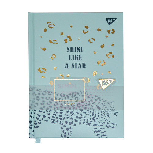 Блокнот-Мотиватор 130х185 см YES Shine Like A Star Бирюзовый, 80 листов