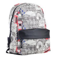 Рюкзак YES Weekend ST-28 London Черно-белый Лондон
