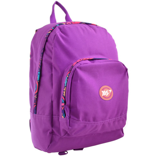 Рюкзак молодежный YES ST-41 Burgundy фиолетовый водооталкивающий, 40х29х13 см
