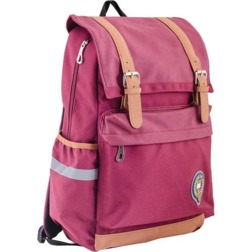 Рюкзак подростковый YES OX 301, бордовый, 28x42x13 см