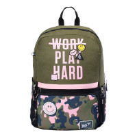Рюкзак YES Т-82 Smiley World Military girl, 45х30х14 см