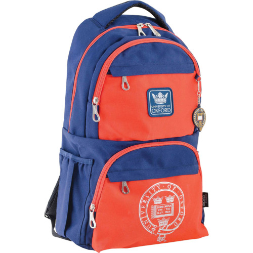 Рюкзак подростковый YES OX 233, сине-оранжевый, 31x46x17 см