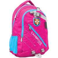 Рюкзак подростковый CA058 Cambridge, розовый, 29x13.5x46 см