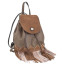 Сумка-рюкзак YES, коричневый с бахромой, 25x21.5x21 - товара нет в наличии