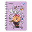 Блокнот YES А5 cпираль с резинкой Line Friends Choco, 80 листов