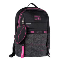 Рюкзак YES T-122 Urban disign style Pink Чорний