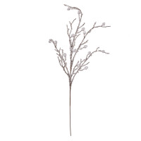 Ветка декоративная Yes Fun с кристаллами, 83 см, заснеженная