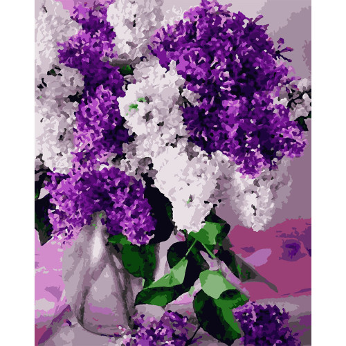 Картина за номерами "Букет бузку", 40*50 см., SANTI