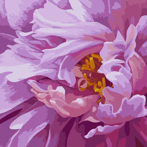 Картина по номерам SANTI Розовая феерия 40х40 см