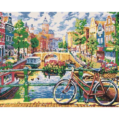 Картина по номерам Лето в Амстердаме, 40х50 см, SANTI