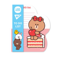 Папір для нотаток YES To Do Line Friends girl планшет з магнітом, блок 52 аркуша