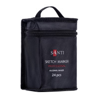 Набор спиртовых маркеров SANTI в сумке, 24 шт