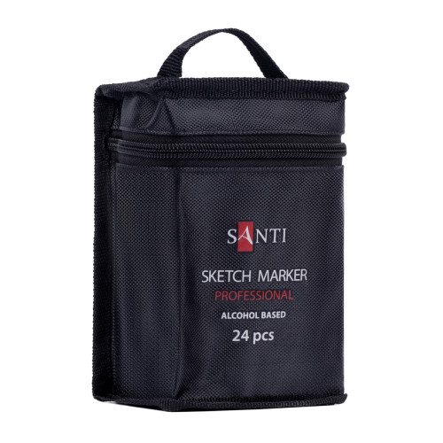 Набор спиртовых маркеров SANTI в сумке, 24 шт