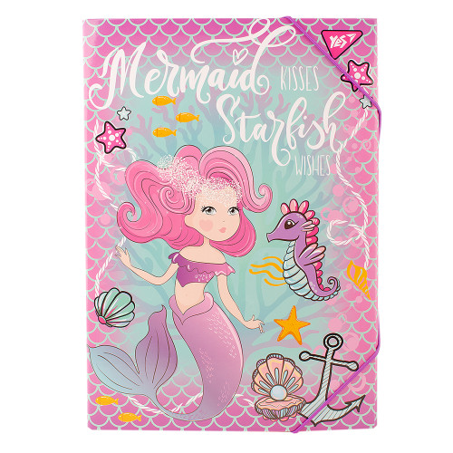Папка для праці YES картонна А4 Mermaid