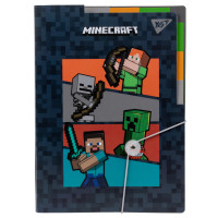 Папка YES А4 с 3 разделителями Minecraft