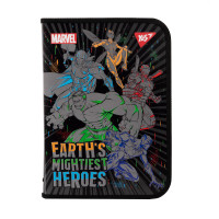 Папка факультативная YES пласт. на молнии FC Marvel.Avengers с внтуренним карманом