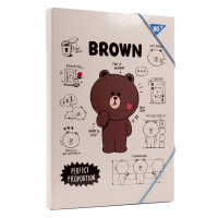 Папка для труда YES картонная A4 Line friends