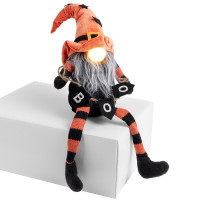 Мягкая игрушка Yes Fun Хэллоуин Гном Мальчик 41 см, LED нос