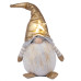 Новогодняя мягкая игрушка Novogodko Гном в золотом колпаке, 44 см, LED звезда