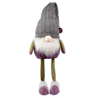 Новогодняя мягкая игрушка Novogodko Гном с колокольчиком на колпаке, 65 см