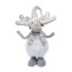 Новогодняя мягкая игрушка Novogodko Олень в белом, 53 см, LED рога