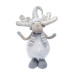 Новорічна м‘яка іграшка Novogod‘ko Олень в білому, 53см, LED роги