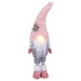 Новогодняя мягкая игрушка Novogodko Гном в розовом колпаке, 45 см, LED нос