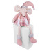 Новорічна м‘яка іграшка Novogod‘ko Мишеня Дівчинкав рожевому, 69см, сидить