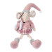 Новорічна м‘яка іграшка Novogod‘ko Мишеня Дівчинкав рожевому, 69см, сидить Новорічна м‘яка іграшка Novogod‘ko Мишеня Дівчинкав рожевому, 69см, сидить