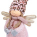 Новогодняя мягкая игрушка Novogodko Девочка Ангел в розовом, 40 см, LED звезда