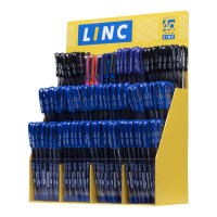 Ручка шариковая LINC GLYCER+ 0,7 мм микс цветов дисплей бокс 244 шт